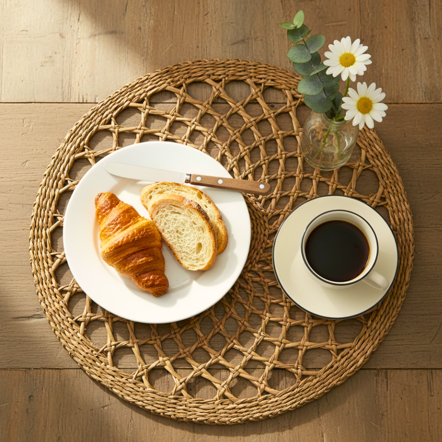 Set of 6 Seagrass Charger Mats 14 inch Handmade Christmas And New Year Gift