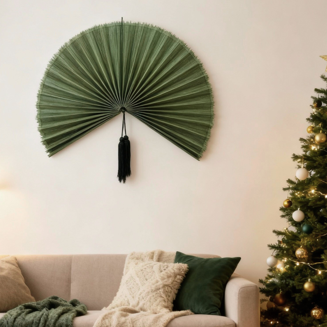 Natural Boho Wall Decor Bamboo Wall Art Gift for New Year
