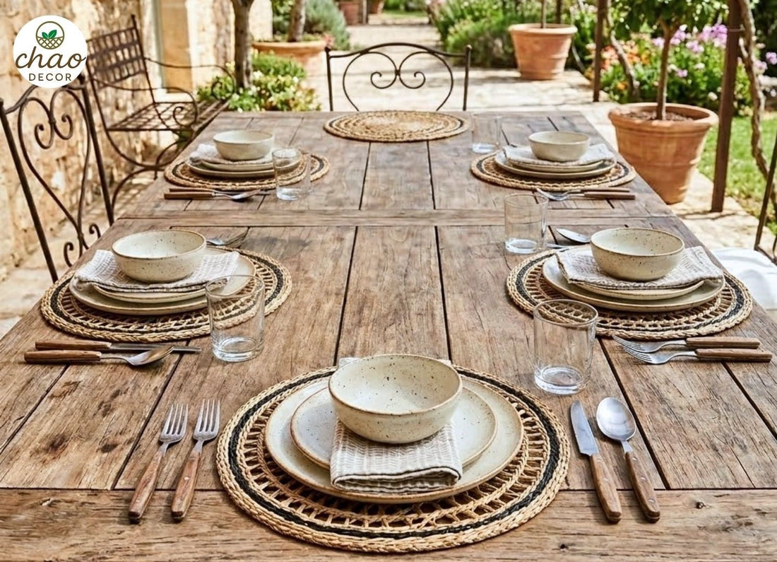 Eco-Friendly Seagrass Woven Placemats for Modern Dining Tables
