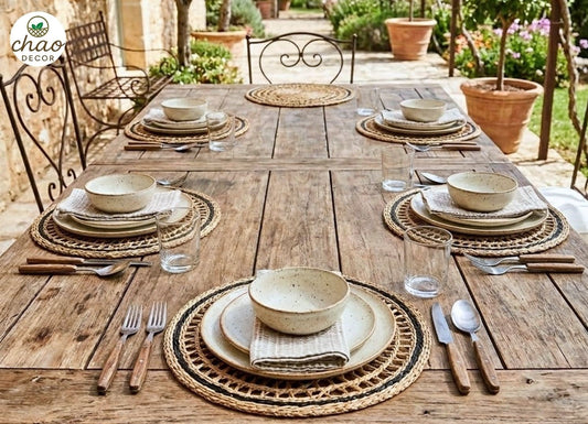 Eco-Friendly Seagrass Woven Placemats for Modern Dining Tables