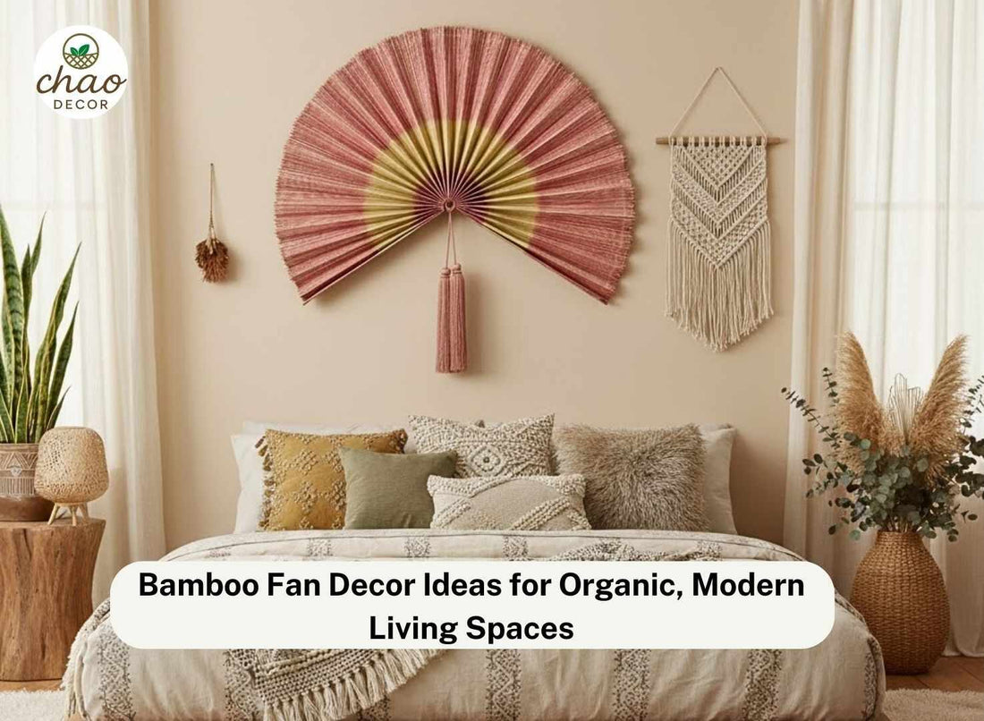 Bamboo Fan Decor Ideas for Organic, Modern Living Spaces