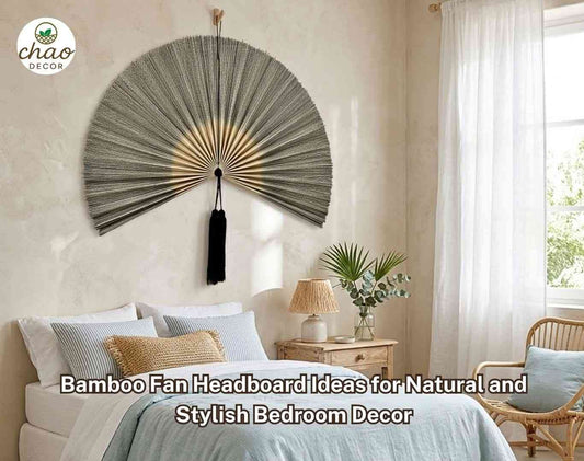 Bamboo Fan Headboard Ideas for Natural and Stylish Bedroom Decor