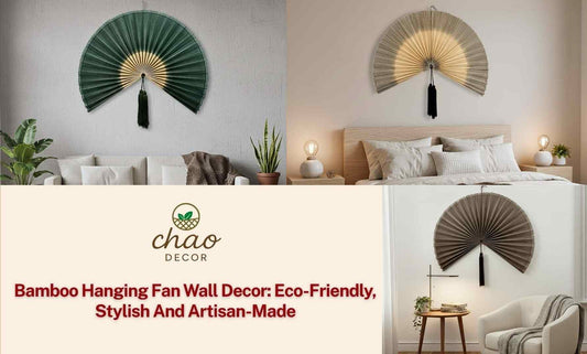 Bamboo Hanging Fan Wall Decor: Eco-Friendly, Stylish And Artisan-Made