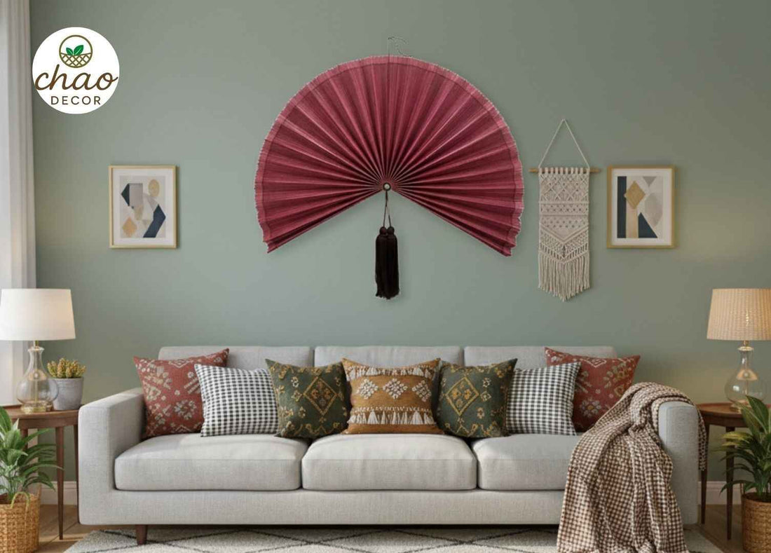 Beautiful Bamboo Wall Fan Decor Ideas for a Cozy & Eco-Friendly Space