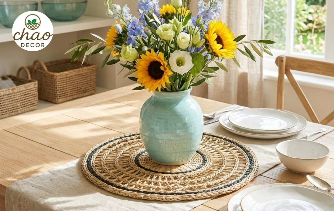 Bring Handmade Beauty to Your Table with Handwoven Seagrass Placemats