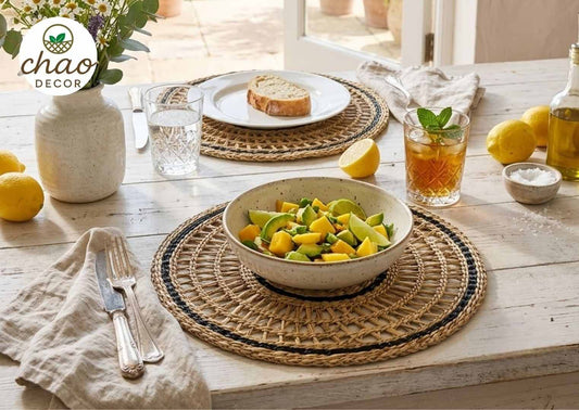 Bring Natural Beauty to Your Table with Handmade Seagrass Charger Plates