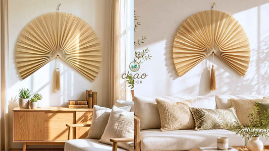 Handcrafted Bamboo Wall Fans: Natural Wall Decor for Modern & Boho Interiors