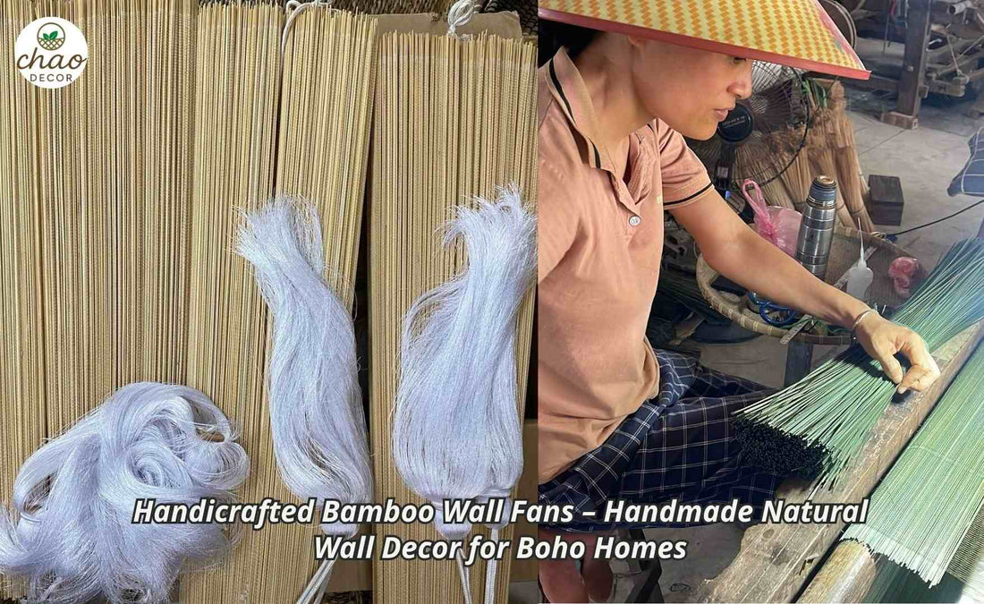 Handicrafted Bamboo Wall Fans – Handmade Natural Wall Decor for Boho Homes