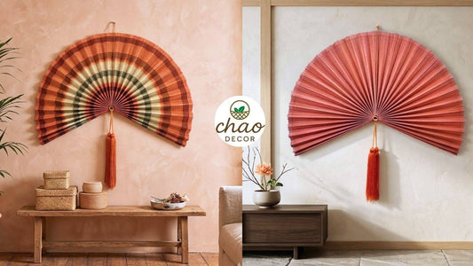 Handwoven Bamboo Wall Fan for Bedrooms, Living Rooms & Thoughtful Gifts