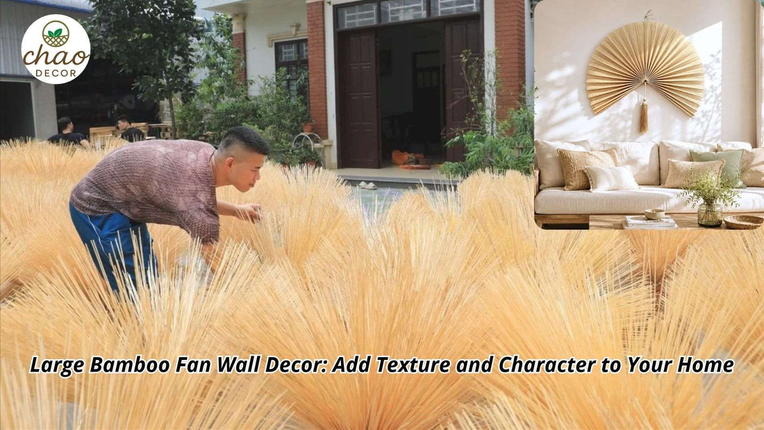 Large Bamboo Fan Wall Decor: Add Texture and Character to Your Home