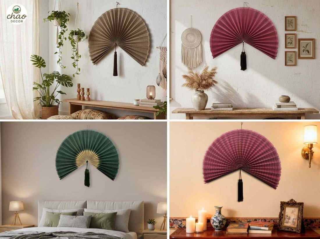 Large Bamboo Fan Wall Decor That Makes a House Feel Like Home