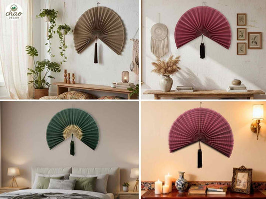 Large Bamboo Fan Wall Decor That Makes a House Feel Like Home