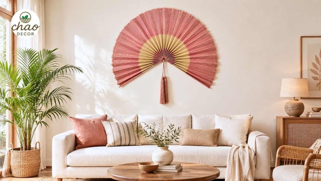Oversized Bamboo Wall Hanging Fan: Beautiful Ideas for Large Walls