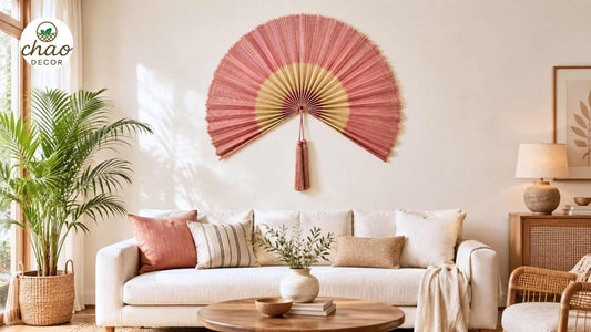 Oversized Bamboo Wall Hanging Fan: Beautiful Ideas for Large Walls