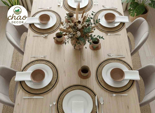 Woven Seagrass Placemats – Handmade Tableware for Homes & Hospitality