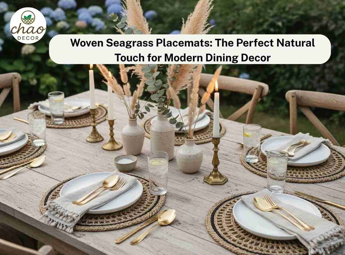 Woven Seagrass Placemats: The Perfect Natural Touch for Modern Dining Decor