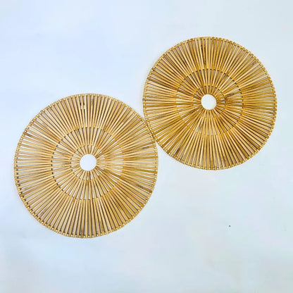 Bamboo Wall Art Boho Home Decor Handmade Wall Hanging Gift for New Year