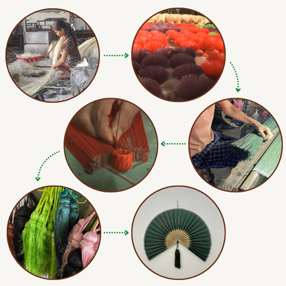 Japandi Living Room Decor – Handmade Bamboo Hanging Wall Art Gift