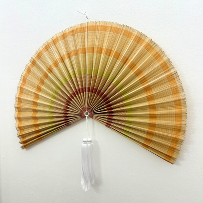 Boho Handmade Bamboo Wall Fan Woven Wall Art & New Year Gift