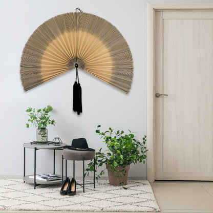 Bamboo Headboard Wall Hanging Fan Handmade Gift