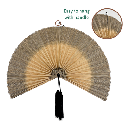 Bamboo Headboard Wall Hanging Fan Handmade Gift