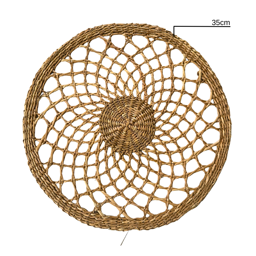 Set of 6 Seagrass Charger Mats 14 inch Handmade Christmas And New Year Gift