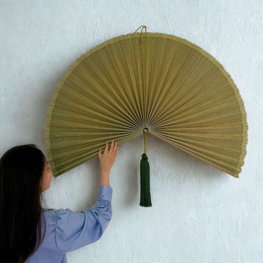 Natural Boho Wall Decor Bamboo Wall Art Gift for New Year