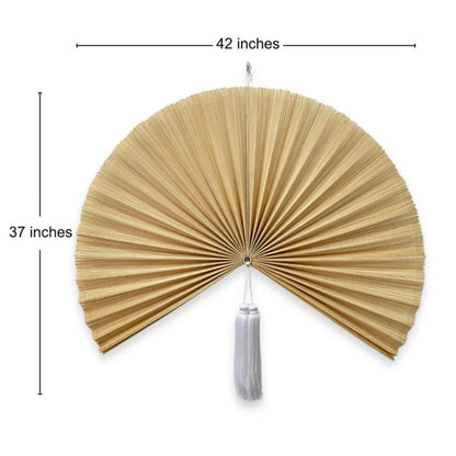 Large Handmade Bamboo Wall Fan – Natural Wall Decor for Modern Homes