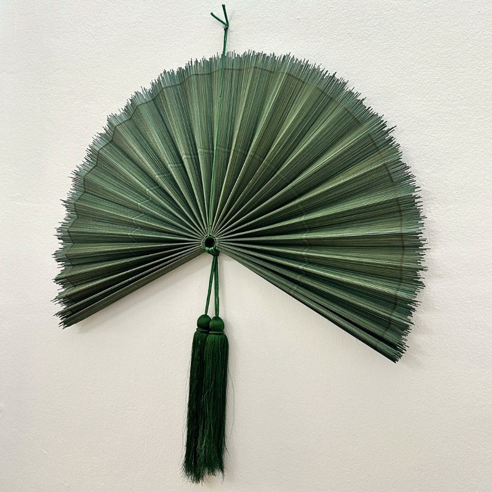 Bamboo Wall Fan – Summer Folding Wall Decor for Living Room Bedroom Headboard