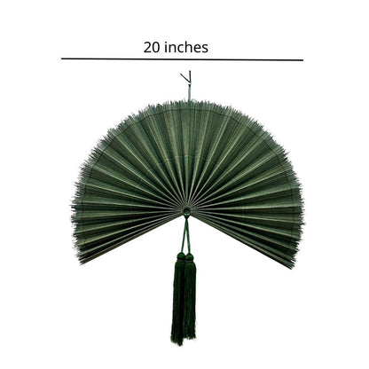 Bamboo Wall Fan – Summer Folding Wall Decor for Living Room Bedroom Headboard