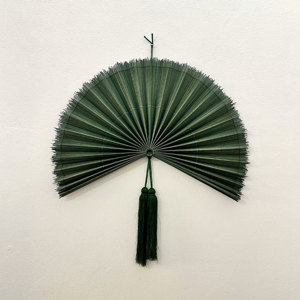Bamboo Wall Fan – Summer Folding Wall Decor for Living Room Bedroom Headboard