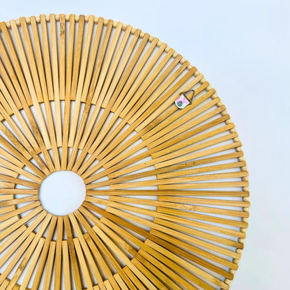 Bamboo Wall Art Boho Home Decor Handmade Wall Hanging Gift for New Year